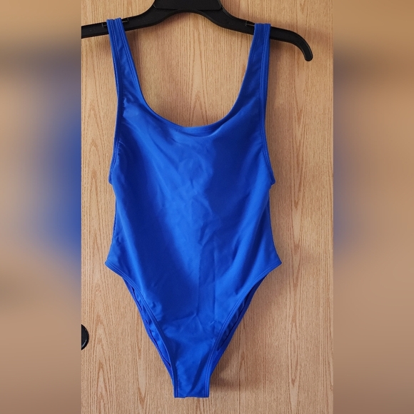 Kids Blue One Piece Swimsuit - Picture 1 of 4